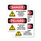 Signmission Do Not Operate Without Guards Bilingual Danger Sign, Vinyl Decal, 10in W x 14in L, 2PK OS-2PACK-DS-D-1014-VS-1160 - alternate 1
